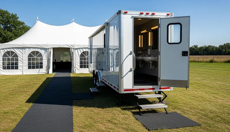 Bathroom trailer rentals in Blaine, MN